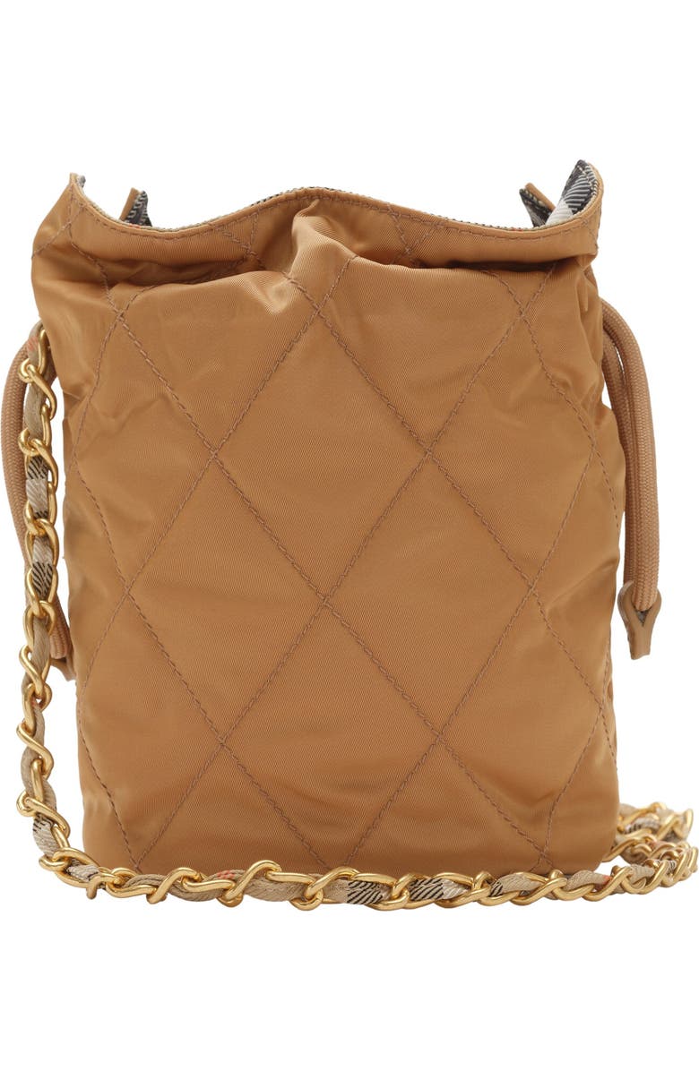 Burberry Horseshoe Chain Pouch, Alternate, color, Teak Brown