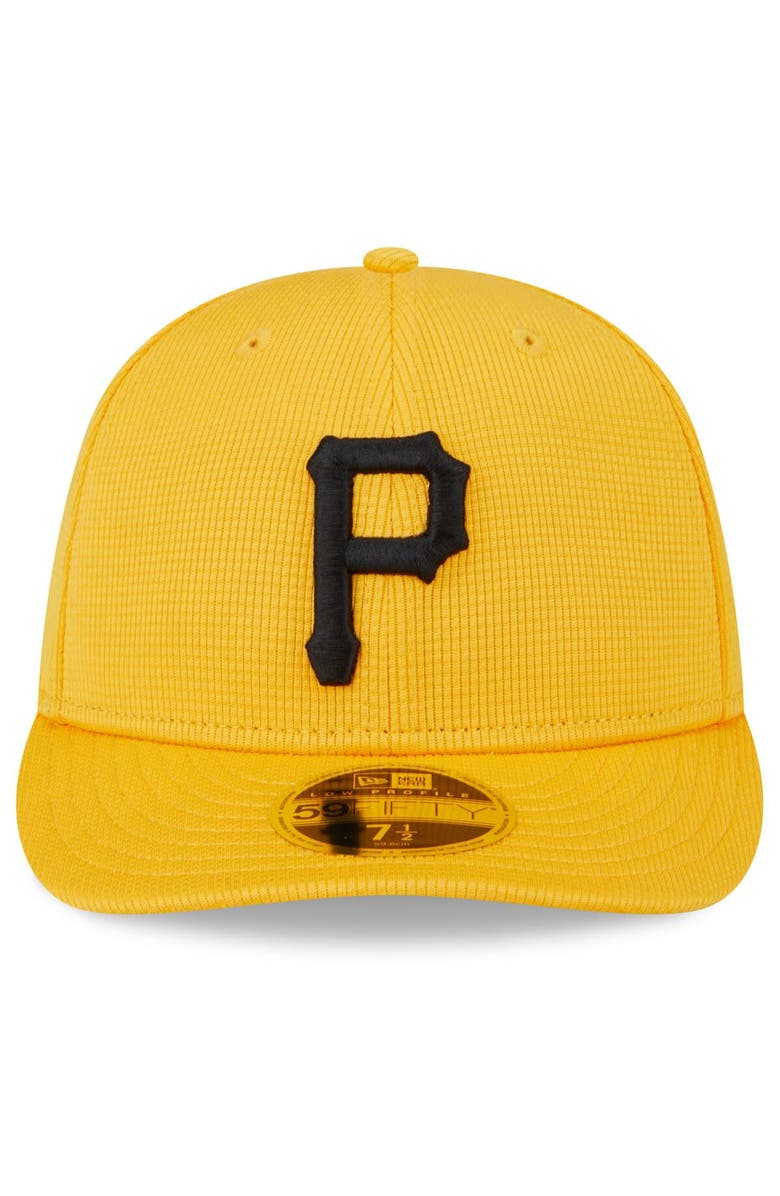 New Era Men's New Era  Gold Pittsburgh Pirates 2024 Spring Training Low Profile 59FIFTY Fitted Hat, Alternate, color, 