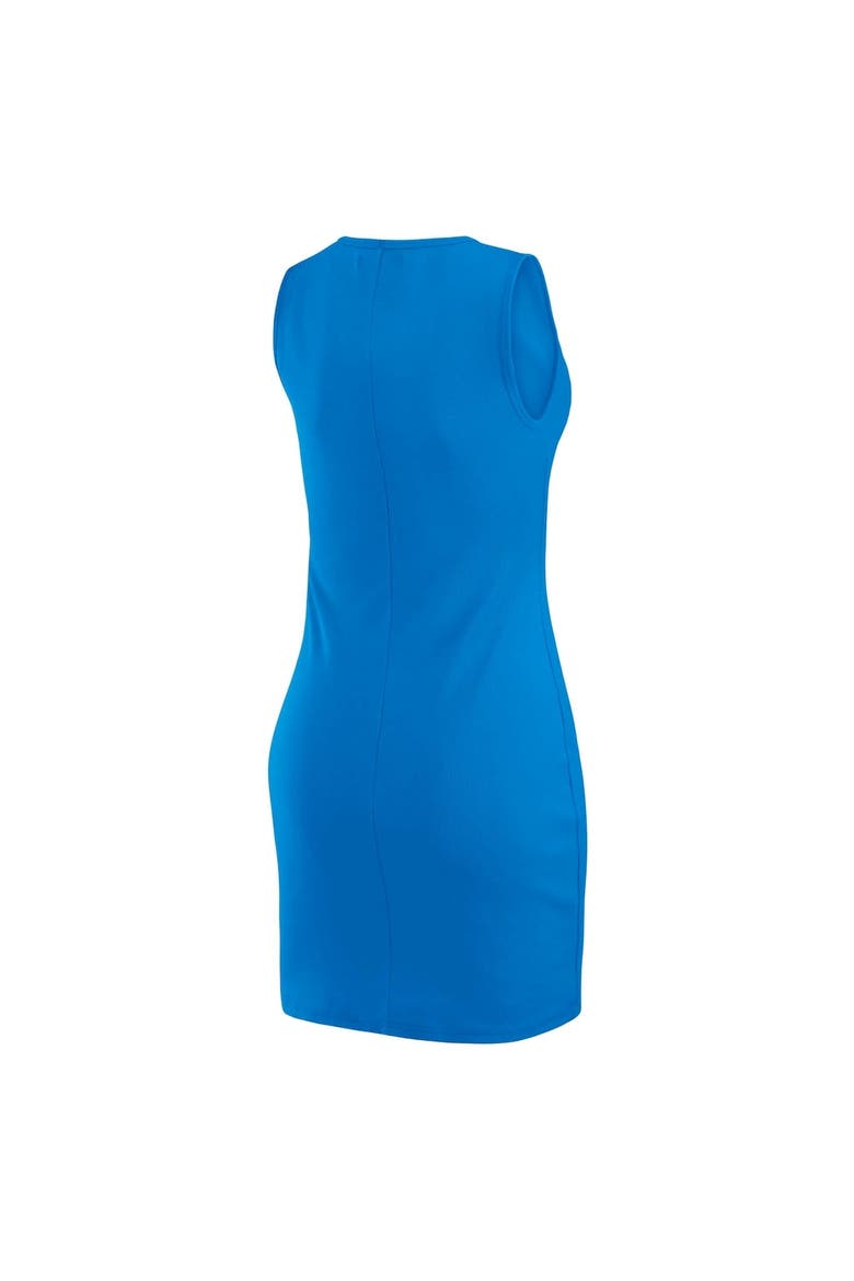 Women's WEAR by Erin Andrews x Gracie Hunt Powder Blue Los Angeles Chargers Ribbed Tank Dress, Alternate, color, Powder Blue
