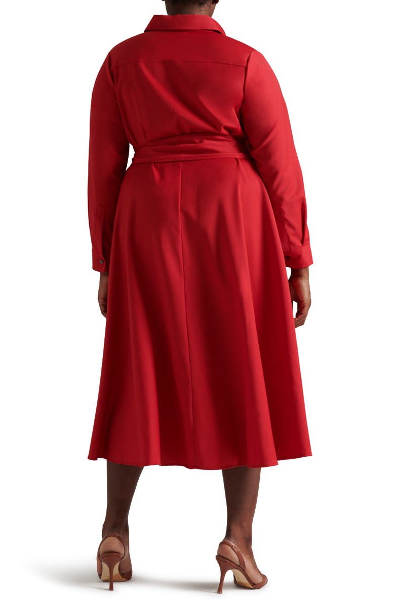 Pari Passu Wool Tace Shirtdress, Alternate, color,