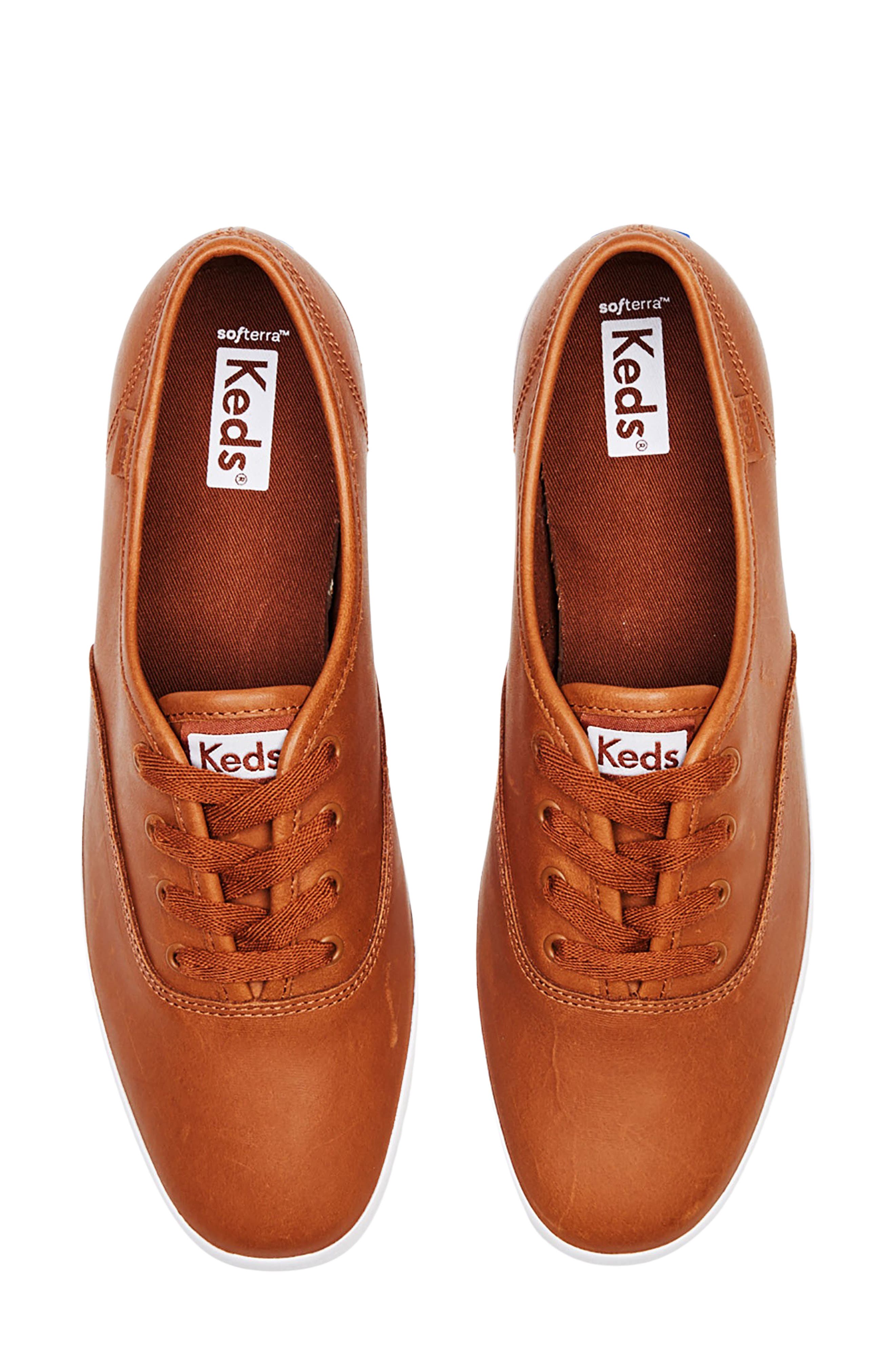 Champion Lace-Up Sneaker, Alternate, color, COGNAC