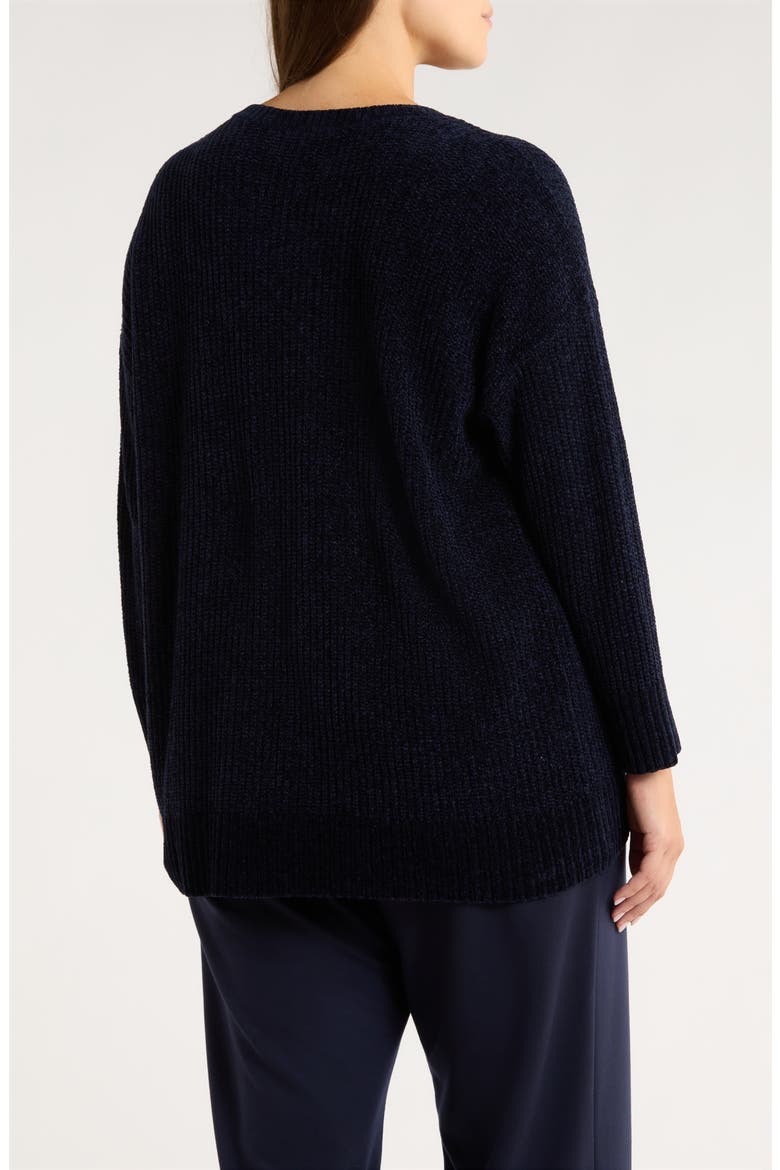 Crewneck Cardigan, Alternate, color, INK