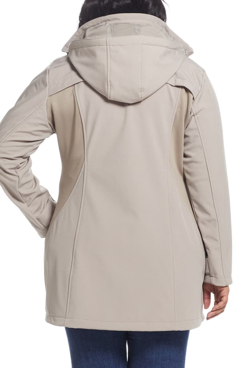 Gallery Soft Shell Water Resistant Jacket, Alternate, color, Peeble