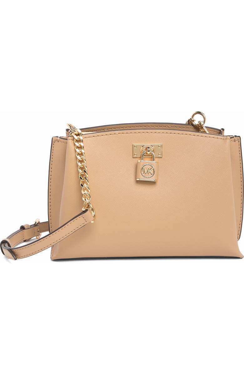 MICHAEL Michael Kors Medium Ruby Leather Crossbody Bag, Main, color,