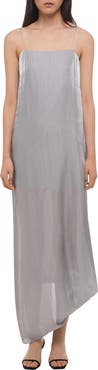 Helmut Lang Fluid Asymmetric Hem Maxi Dress