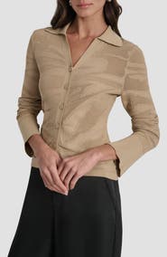 DKNY Zebra Stripe Cardigan