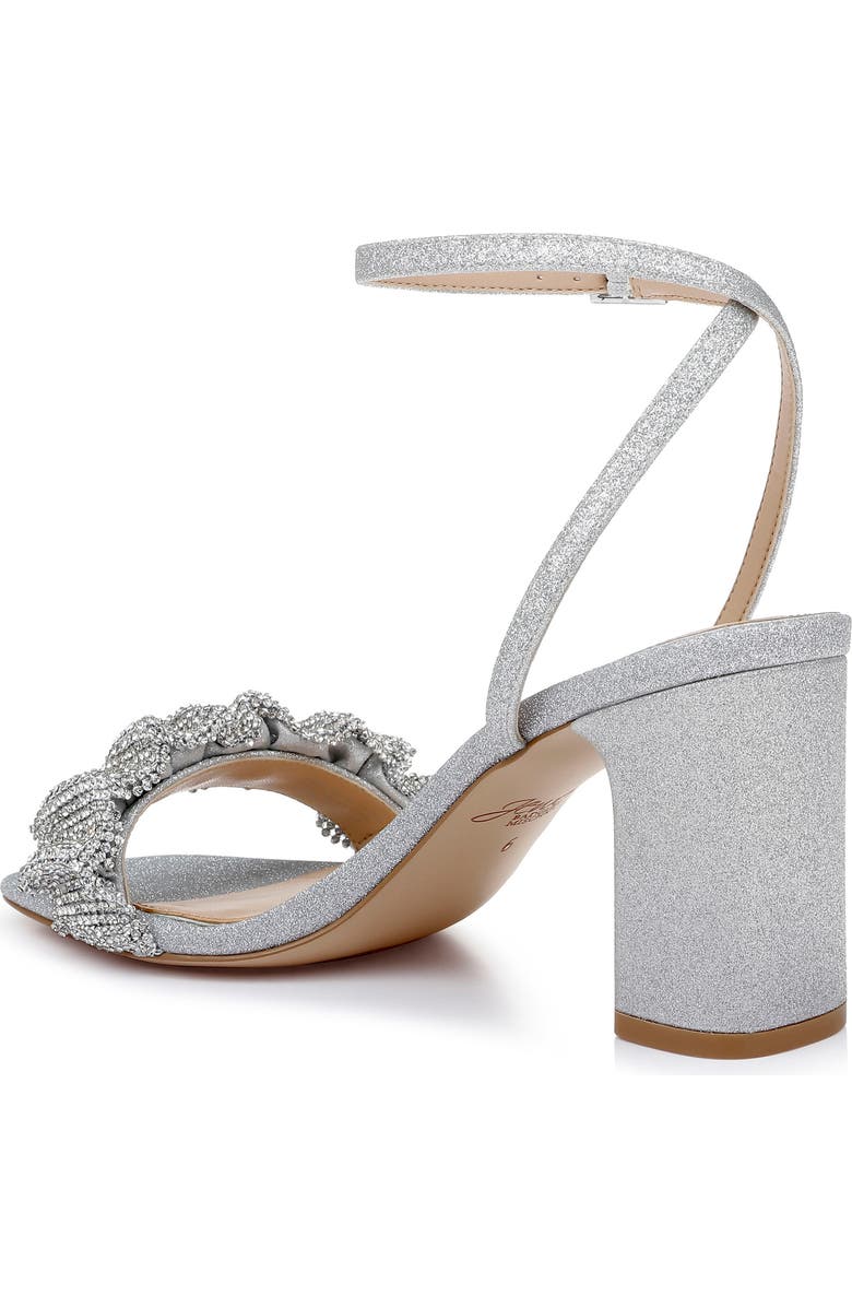 Jewel Badgley Mischka Rita Sandal, Alternate, color, Silver Gli
