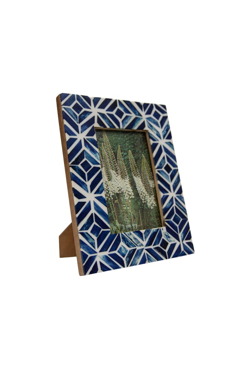 4x6 Celestina Blue Wood Picture Frame, Alternate, color, Blue