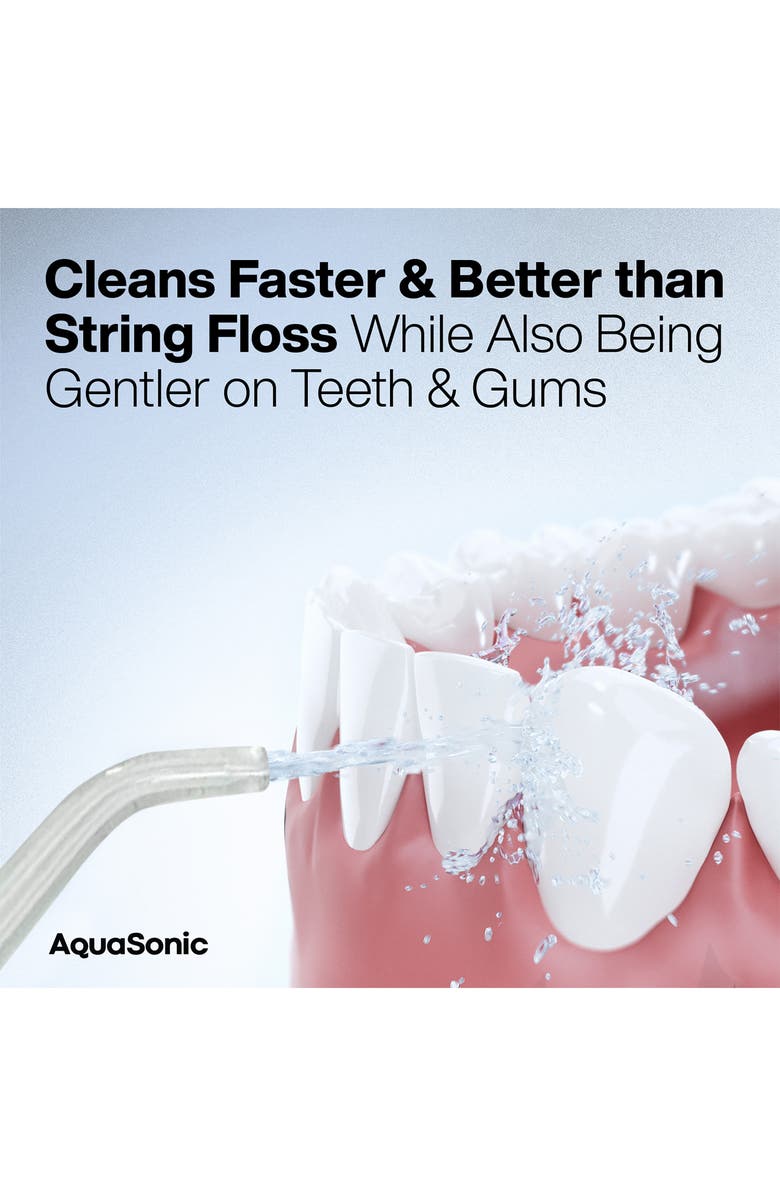 AQUASONIC Elite Black Flosser, Alternate, color, Black