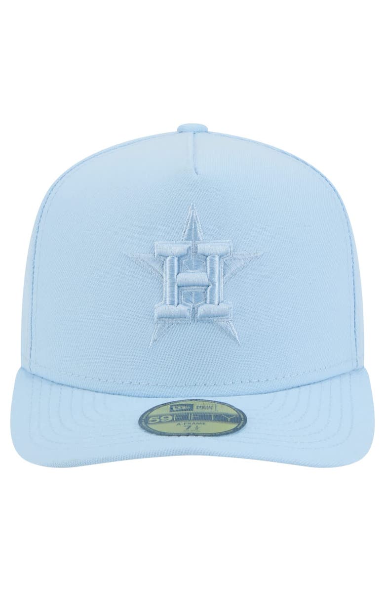 New Era Men's New Era Light Blue Houston Astros Color Pack A-Frame 59FIFTY Fitted Hat, Alternate, color, Light Blue