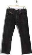 Re/Done Multi Stud High Waist Boyfriend Jeans