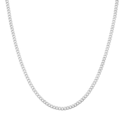 Sterling Silver Curb Chain Necklace