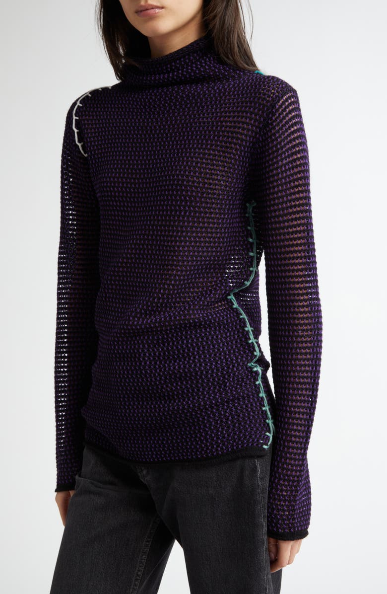 YanYan Netty Lambswool Blend Turtleneck Sweater, Alternate, color, 