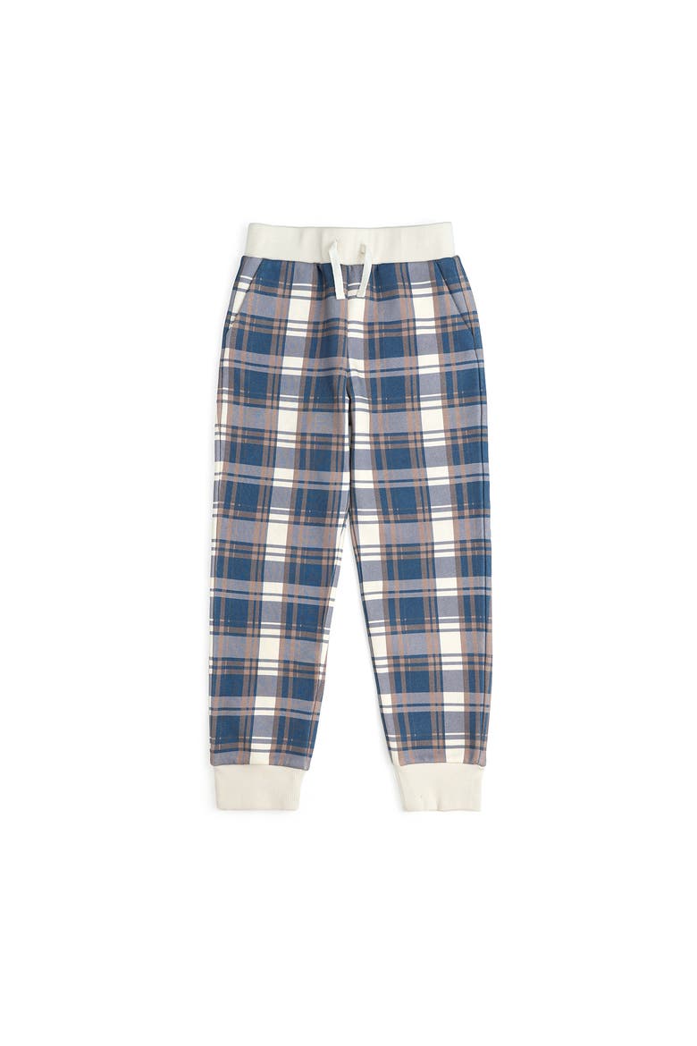 Navy Plaid Jogger, Main, color, Navy