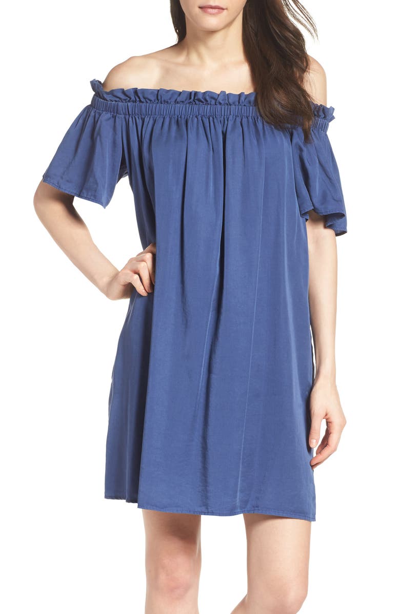 French Connection Stayton Off the Shoulder Dress, Main, color, 