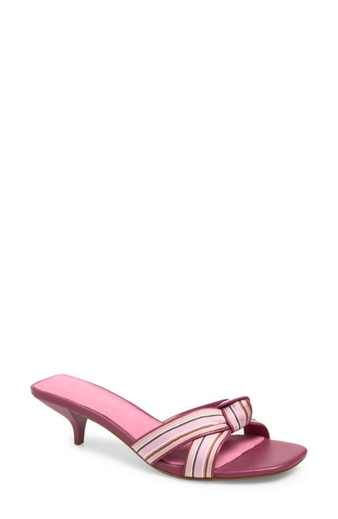 Fred Kitten Heel Slide Sandal (Women)