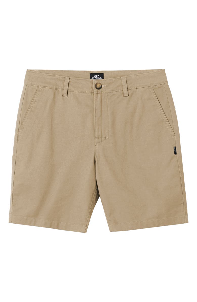 O'Neill Jay Stretch Cotton Shorts, Alternate, color, Khaki