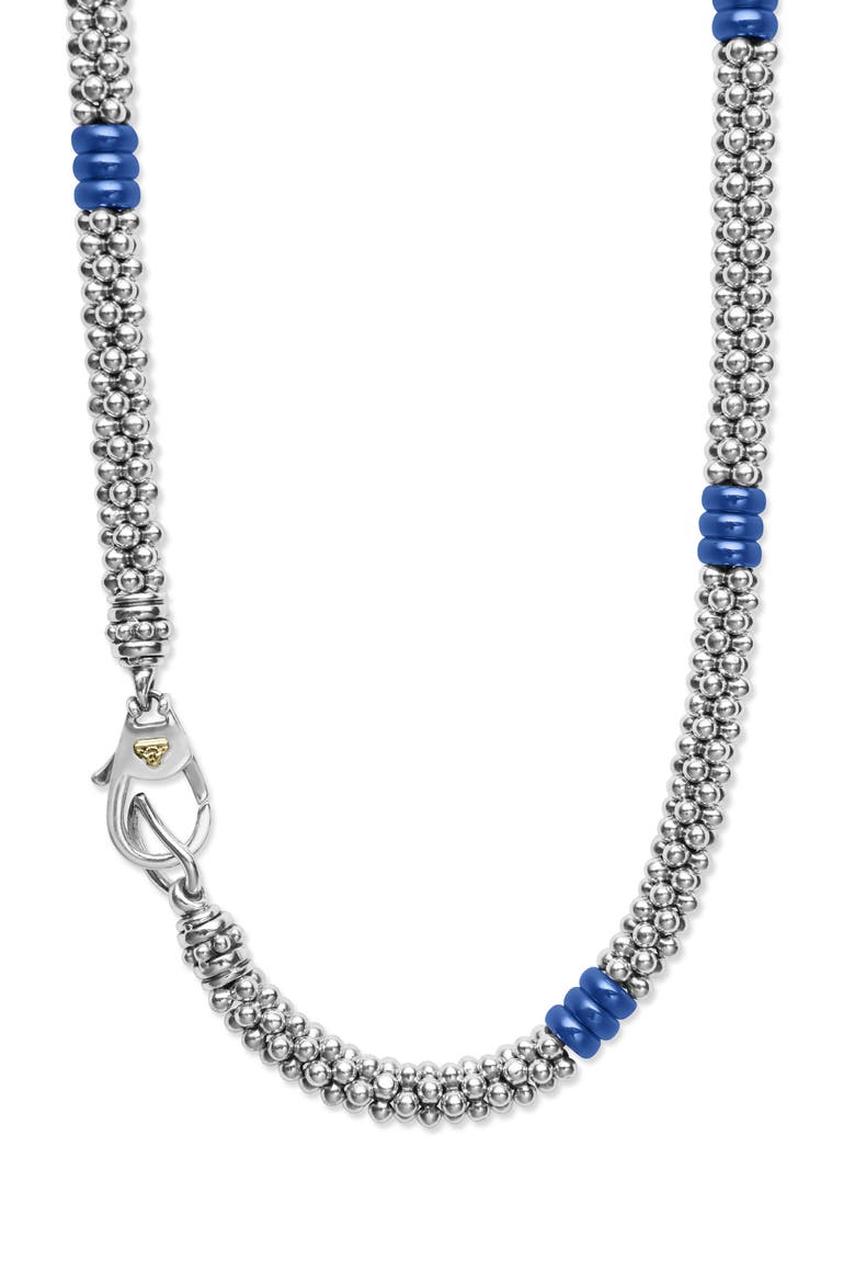 Blue Caviar Ceramic Collar Necklace, Alternate, color, ULTRAMARINE