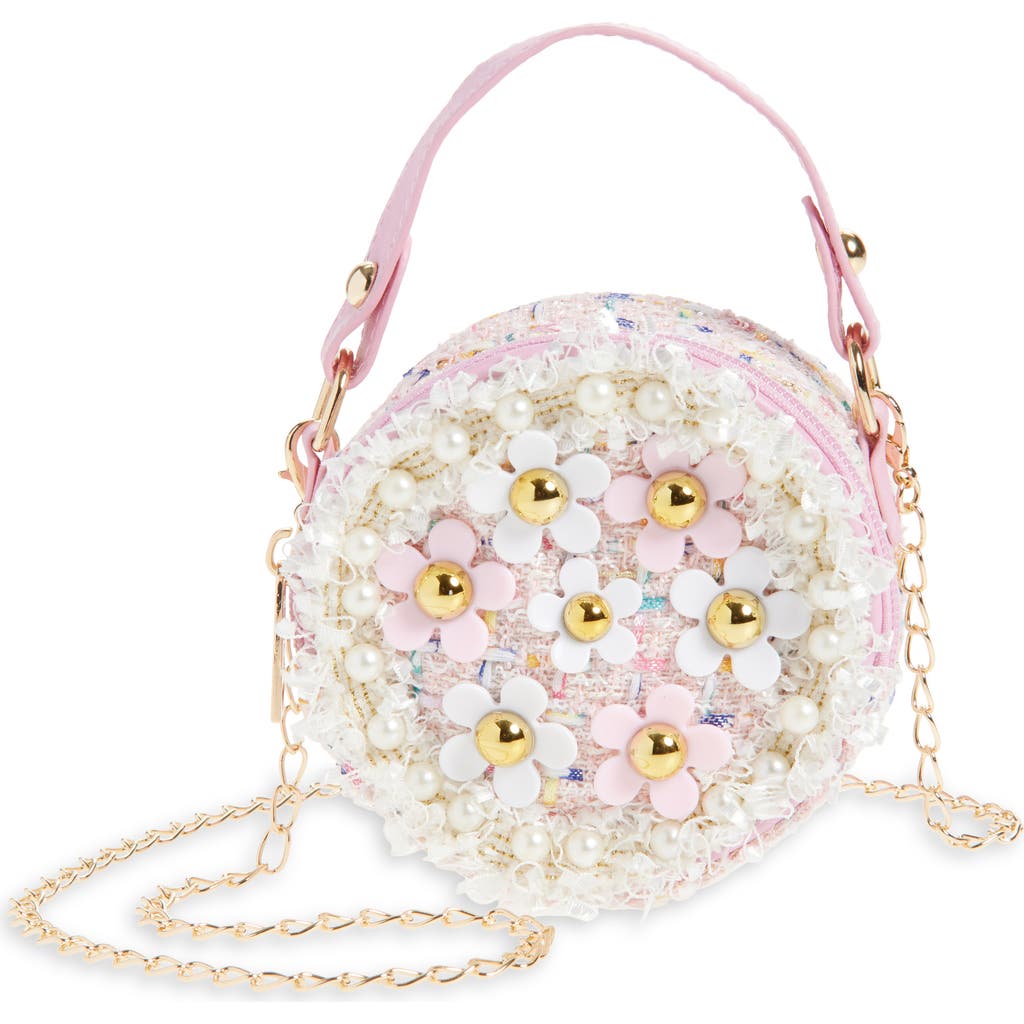 Ruby & Ry Kids' Flower Coin Round Crossbody Bag in Pink  product