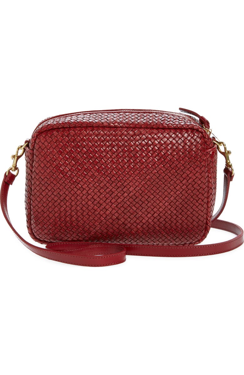 Clare V. Marisol Woven Leather Crossbody Bag, Alternate, color,