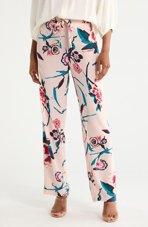 Diane Wide Leg Silk Pants
