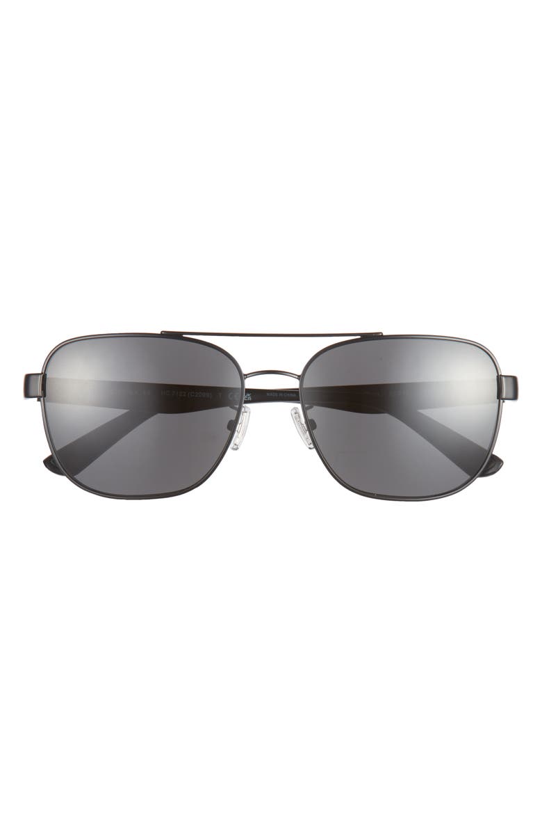 COACH 58mm Square Metal Sunglasses, Main, color,