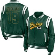 WEAR by Erin Andrews Women's WEAR by Erin Andrews Green Green Bay Packers Bomber Full-Zip Jacket