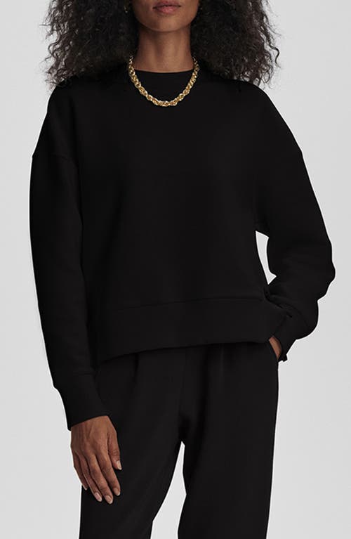 Varley Addelyn Ottoman Rib Sweatshirt In Black