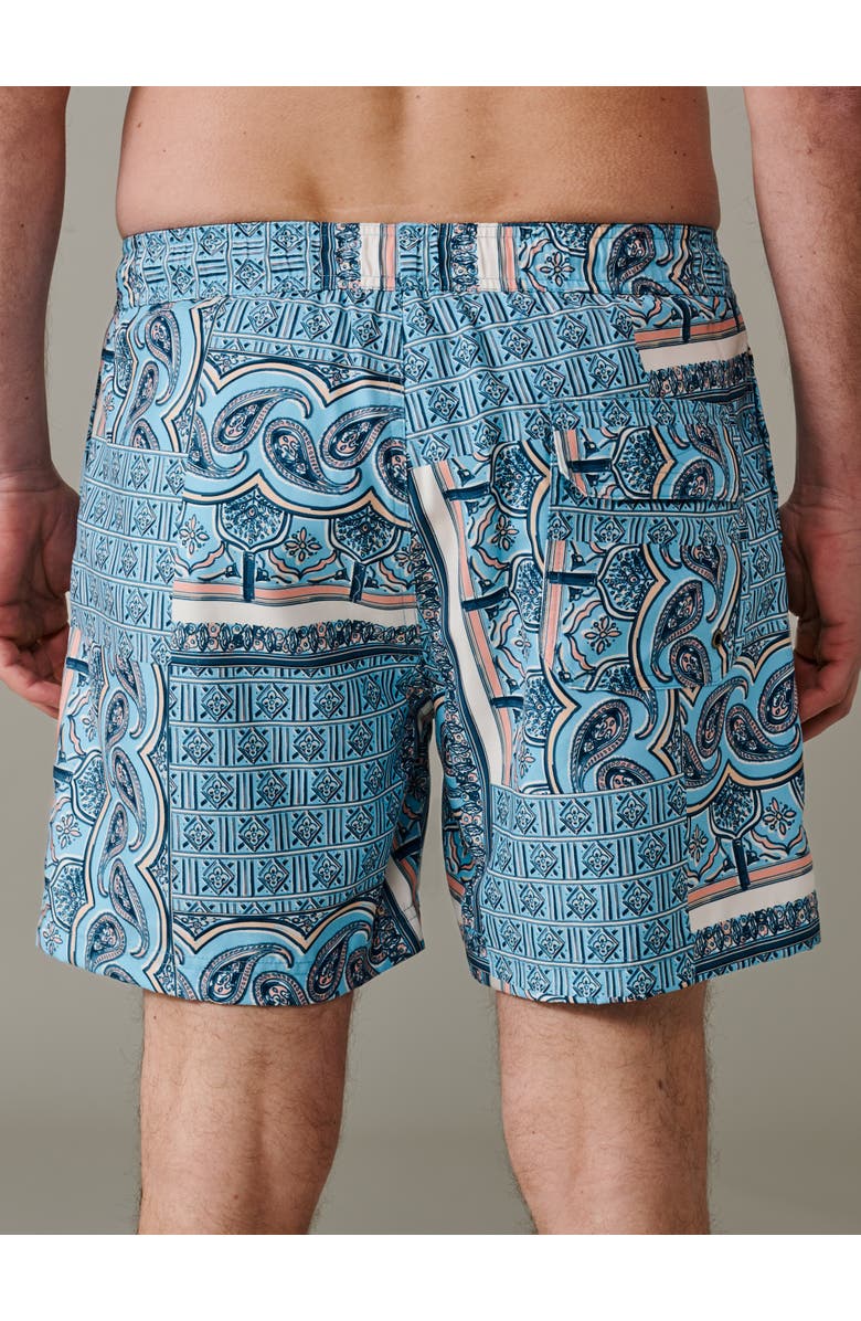Aubin Bardney Swim Short, Alternate, color, Blue Tile Print