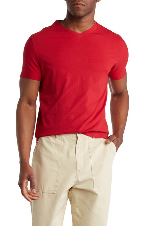 Solid V-Neck T-Shirt