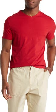 T.R. PREMIUM Solid V-Neck T-Shirt