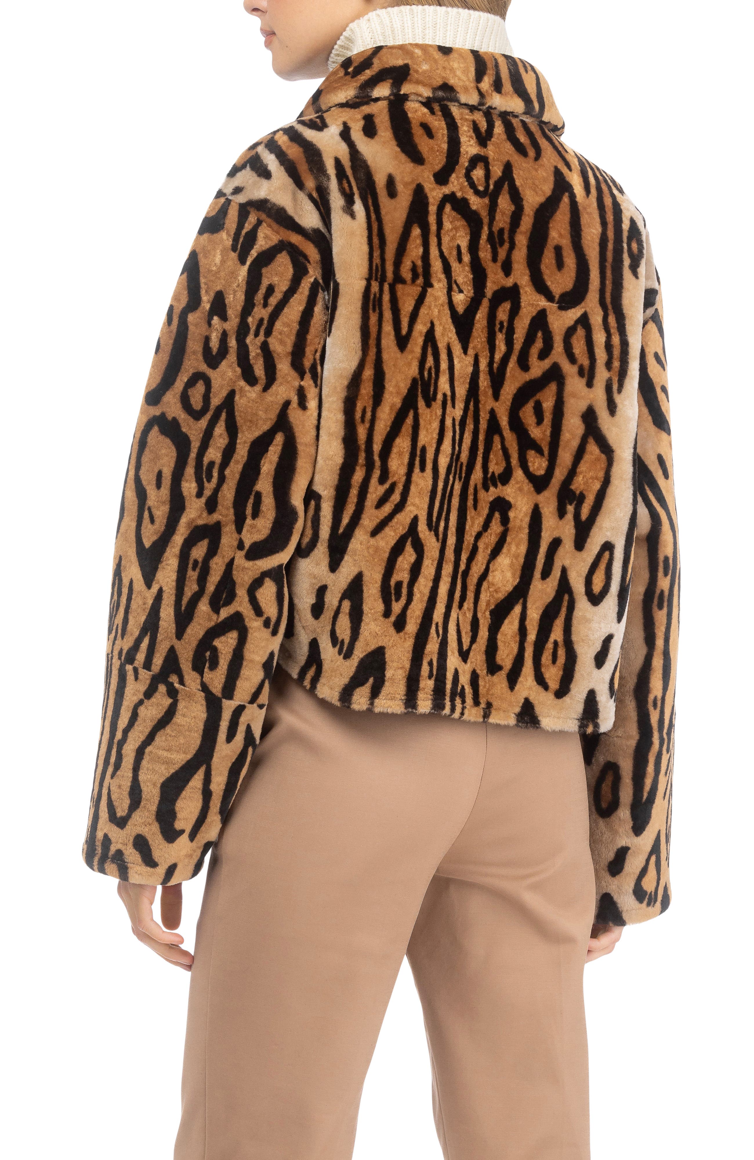 GORSKI Genuine Shearling Zip Jacket, Patch Pockets (Women) | Nordstrom