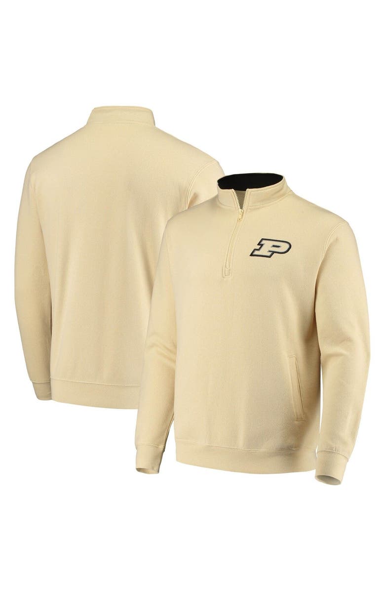 COLOSSEUM Men's Colosseum Gold Purdue Boilermakers Tortugas Logo Quarter-Zip Jacket, Alternate, color, Vegas Gold