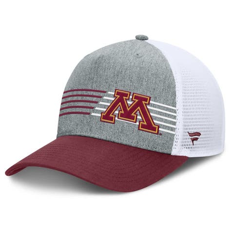 Men's Fanatics Heather Gray/Maroon Minnesota Golden Gophers Profile Trucker Adjustable Hat