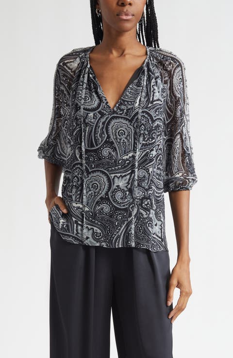 Selva Paisley Silk Shirt