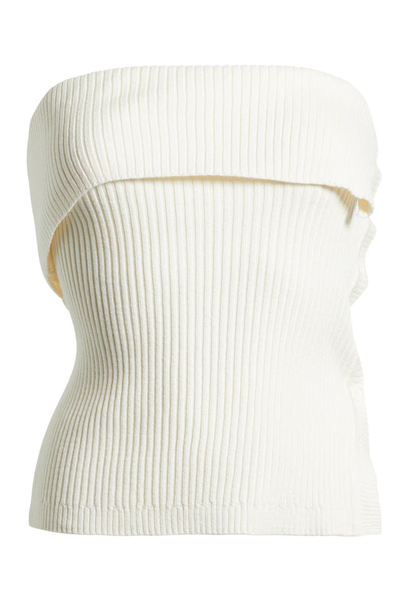 PacSun Kate Side Button Foldover Rib Tube Top, Alternate, color, 