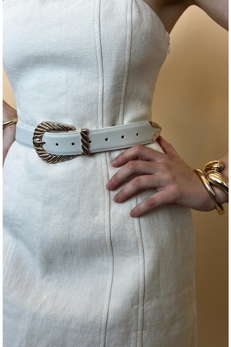 Modern Rodeo Belt, Alternate, color, WHITE