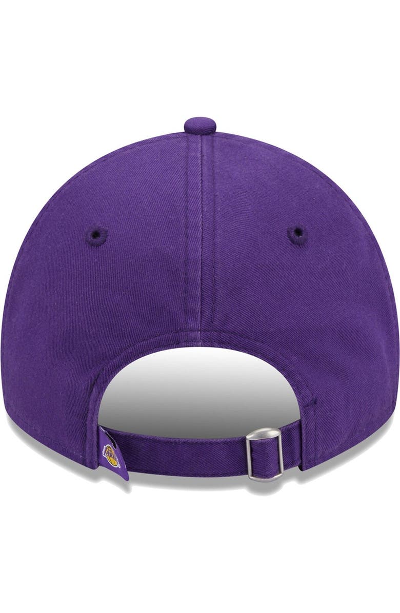 New Era Men's New Era Purple Los Angeles Lakers Mix 9TWENTY Adjustable Hat, Alternate, color, 