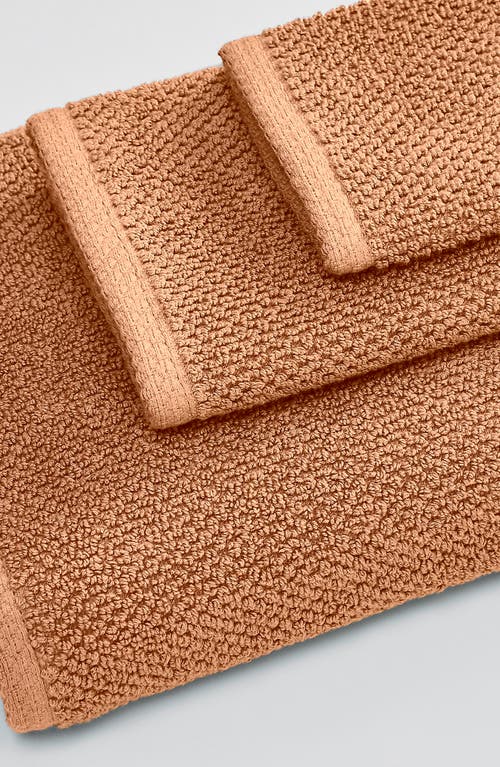 Woven & Weft Popcorn Texture 6-piece Towel Set In Clay