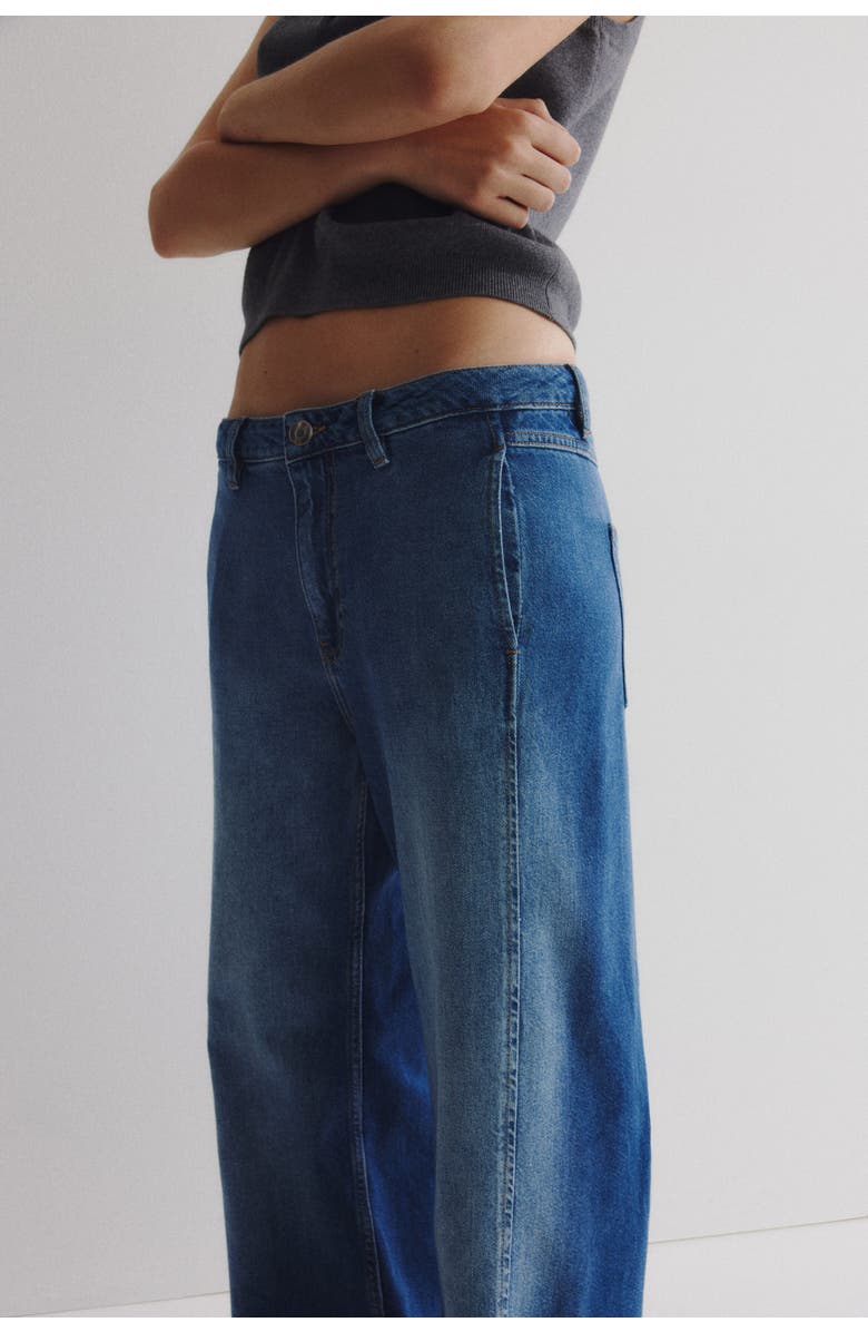 H&M Wide Regular Jeans, Alternate, color, Denim Blue