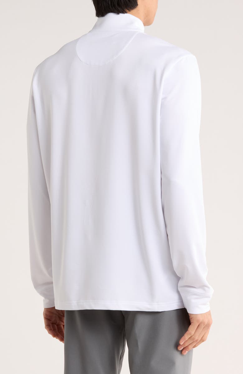 Original Penguin Earl Quarter Zip Pullover, Alternate, color, Bright White