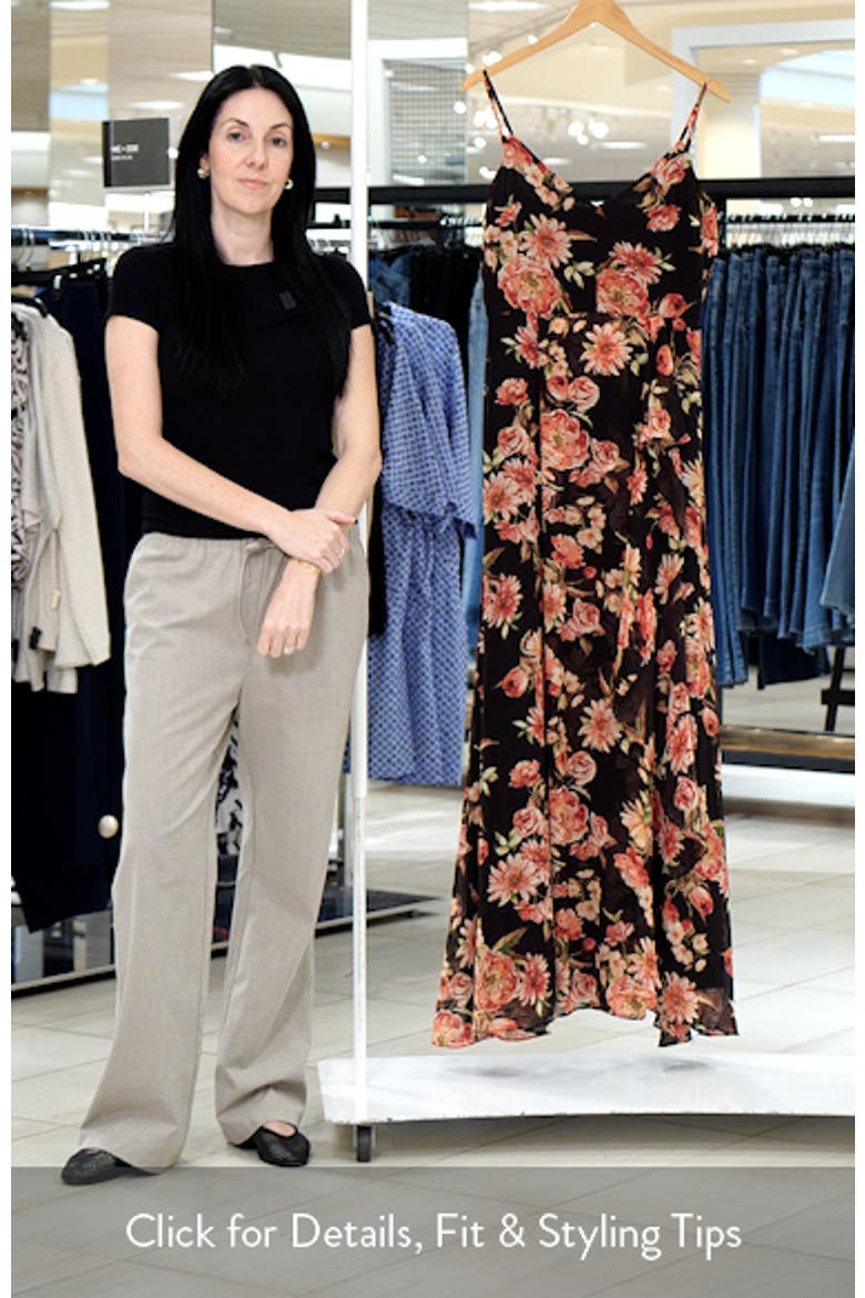 Naver Floral Print Sleeveless Maxi Dress video