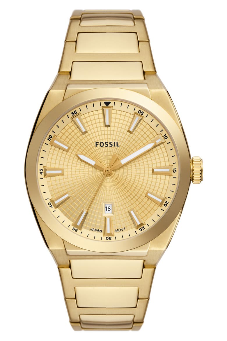 Everett Bracelet Watch, 42mm, Main, color, GOLD