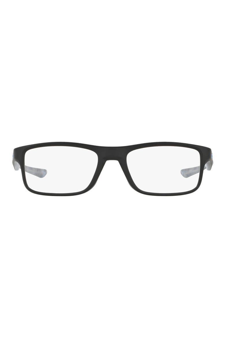 Plank 2.0 53mm Rectangular Optical Glasses, Main, color, BLACK