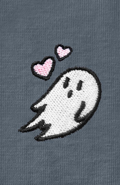 Dalix Heartly Ghost Tee In Vintage Navy
