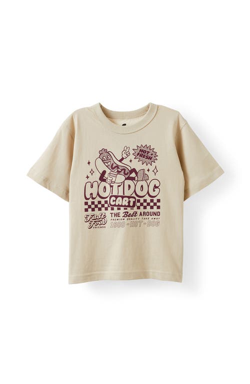 Cotton On Kids Kid's Jonny Short Sleeve Graphic Print Tee In Neutral