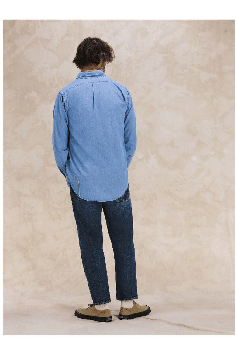 King Chambray Shirt, Alternate, color, LIGHT BLUE