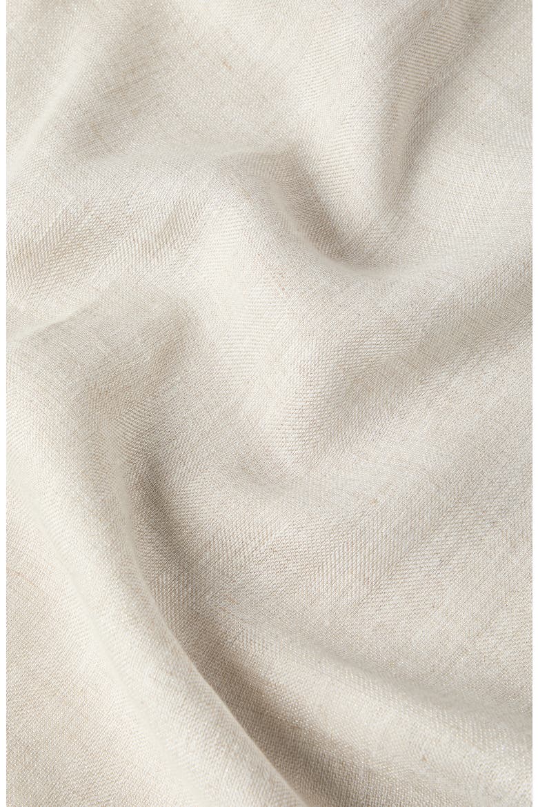 Sparkling linen scarf, Alternate, color, Beige