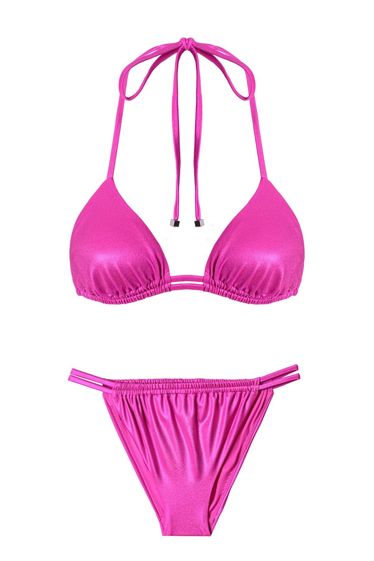 Ayje Mykonos Shimmer Triangle Bikini Set (Women) | Nordstrom