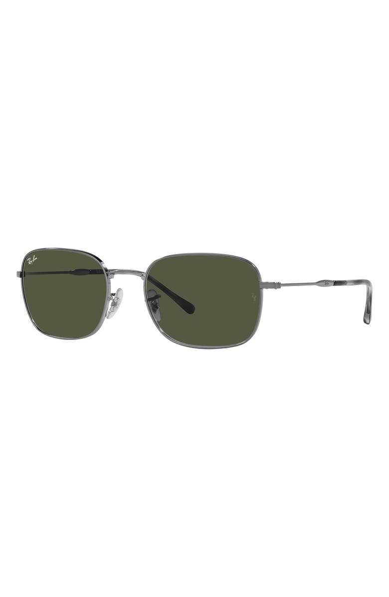Ray-Ban 57mm Gradient Pillow Sunglasses, Alternate, color, Gunmetal